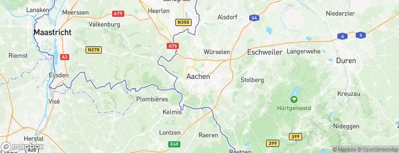 Aachen, Germany Map