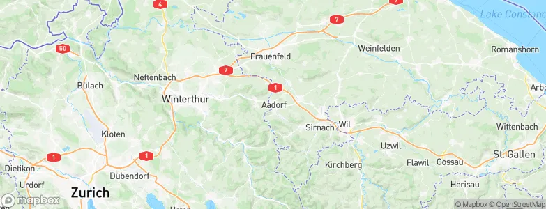Aadorf, Switzerland Map