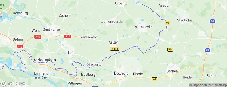 Aalten, Netherlands Map
