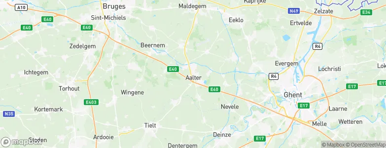 Aalter, Belgium Map
