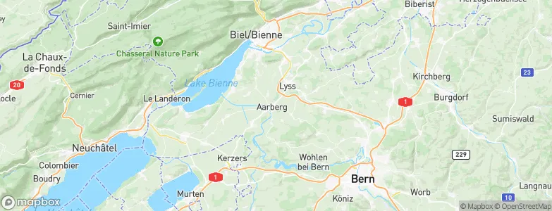 Aarberg, Switzerland Map