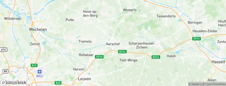 Aarschot, Belgium Map