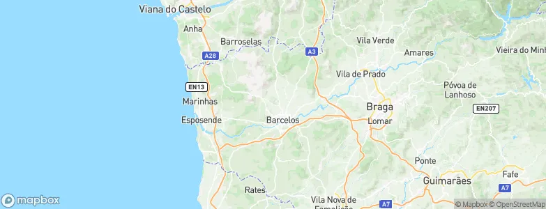 Abade de Neiva, Portugal Map