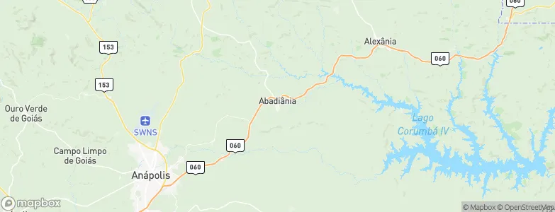 Abadiânia, Brazil Map