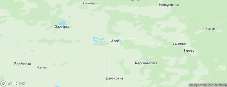 Aban, Russia Map