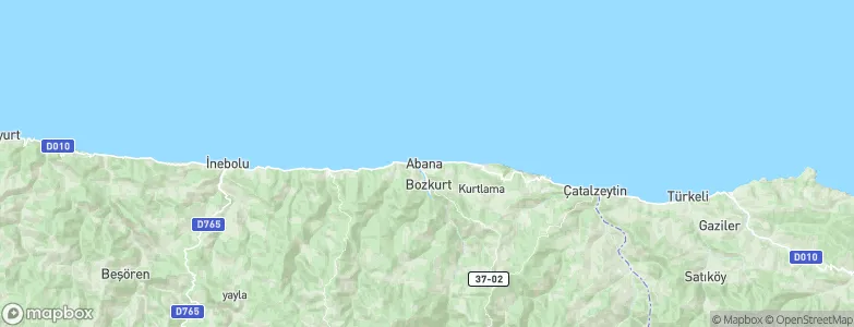 Abana, Turkey Map