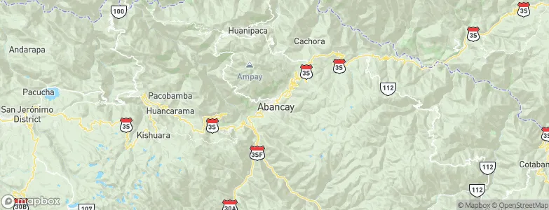 Abancay, Peru Map