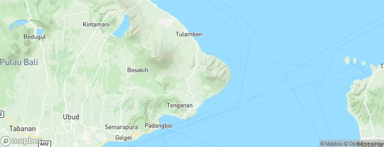 Abang, Indonesia Map
