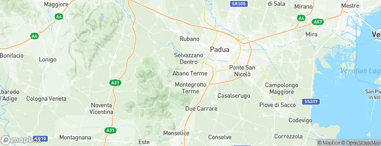 Abano Terme, Italy Map