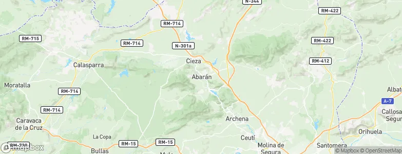Abarán, Spain Map
