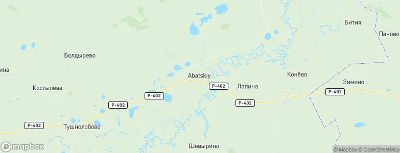Abatskiy, Russia Map
