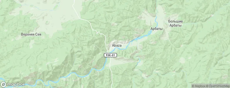 Abaza, Russia Map