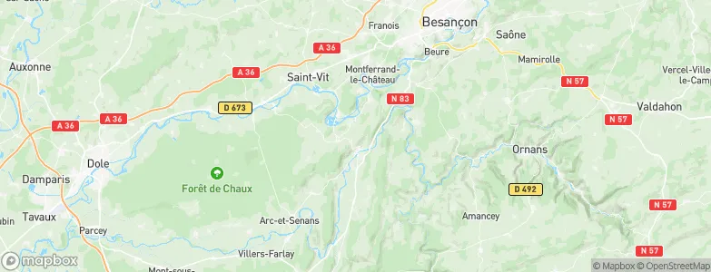 Abbans-Dessus, France Map