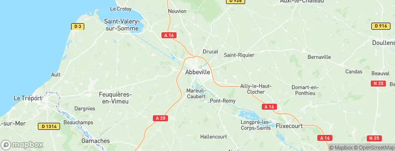 Abbeville, France Map