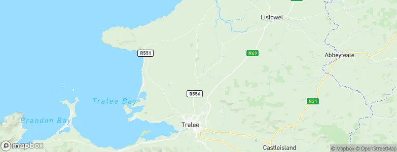 Abbeydorney, Ireland Map
