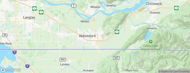 Abbotsford, Canada Map