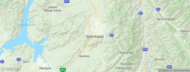 Abbottabad, Pakistan Map