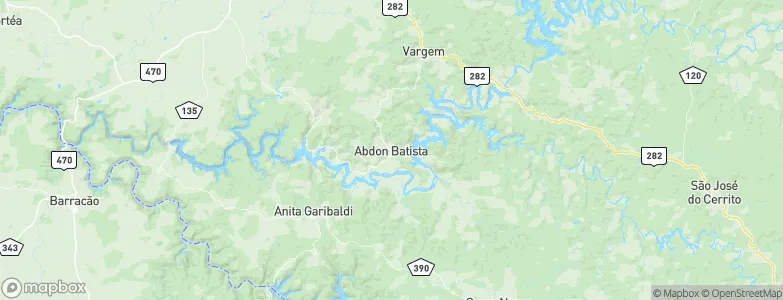 Abdon Batista, Brazil Map