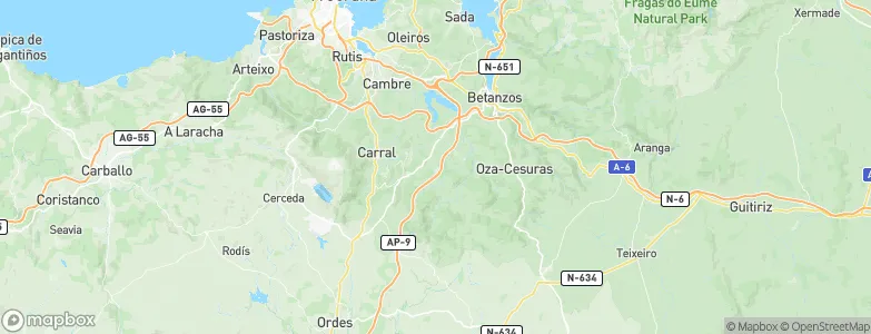 Abegondo, Spain Map