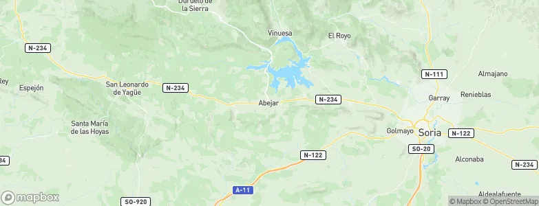 Abejar, Spain Map
