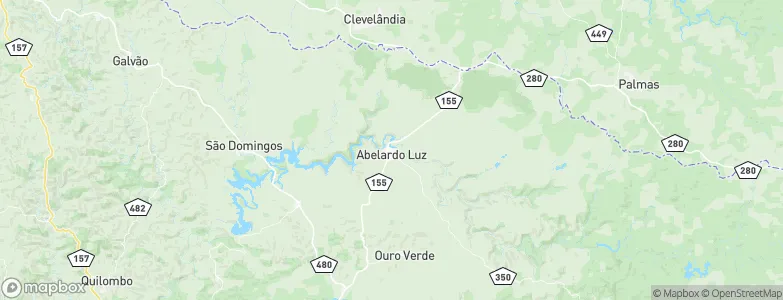 Abelardo Luz, Brazil Map