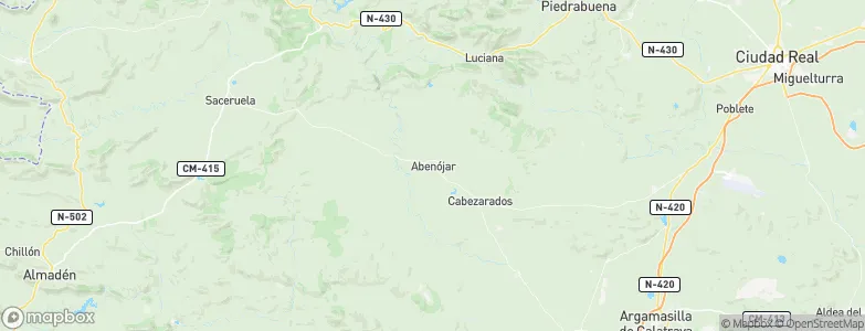 Abenójar, Spain Map