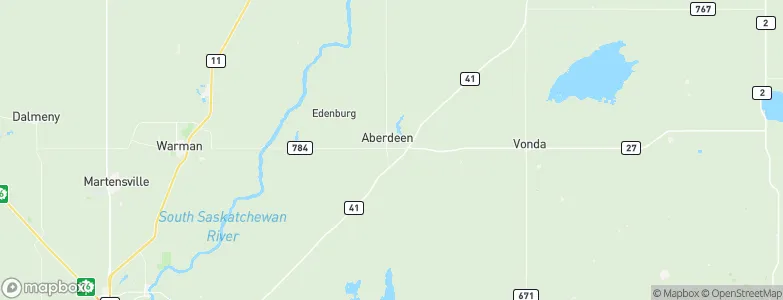 Aberdeen, Canada Map