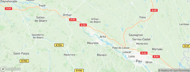 Abidos, France Map