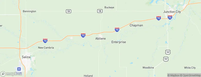 Abilene, United States Map