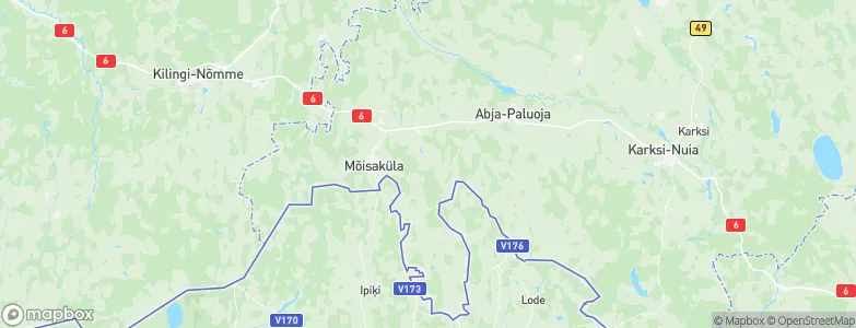 Abja vald, Estonia Map