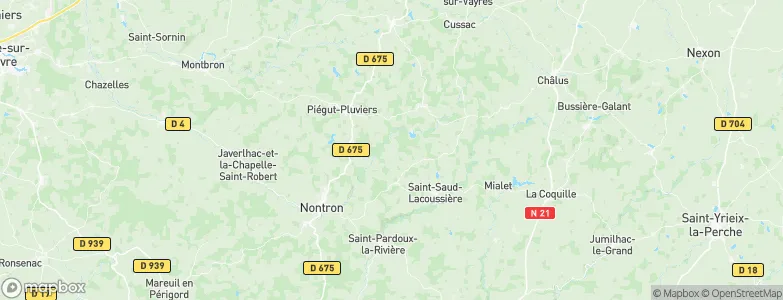 Abjat-sur-Bandiat, France Map