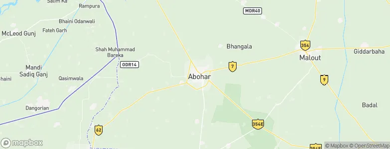 Abohar, India Map