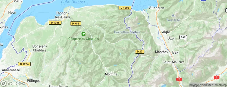 Abondance, France Map