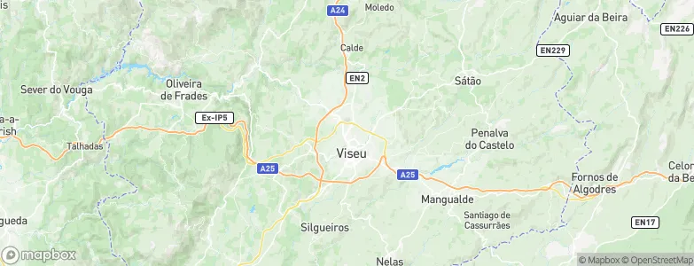Abraveses, Portugal Map