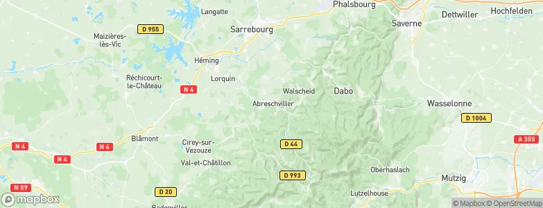 Abreschviller, France Map