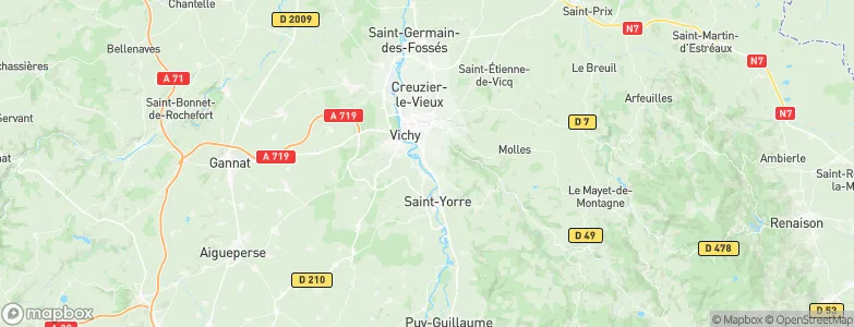 Abrest, France Map