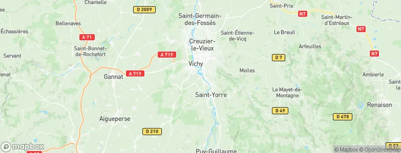 Abrest, France Map