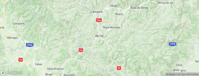 Abrud, Romania Map
