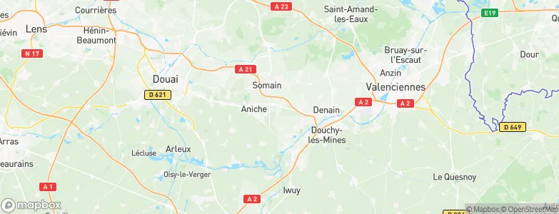 Abscon, France Map