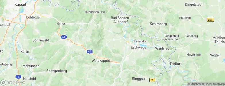Abterode, Germany Map
