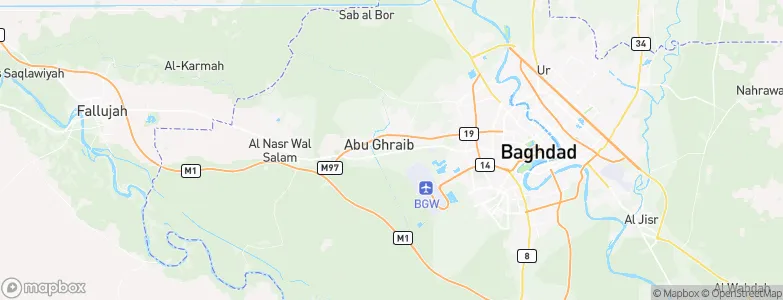 Abu Ghraib, Iraq Map