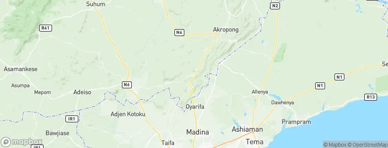 Aburi, Ghana Map