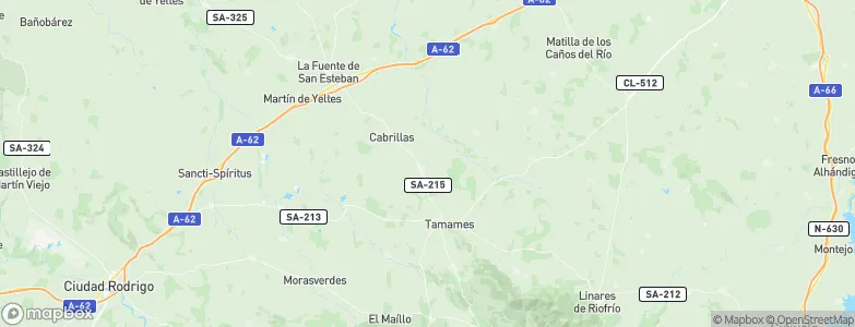 Abusejo, Spain Map