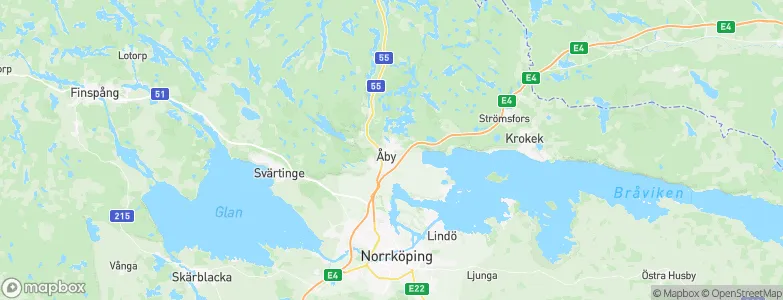 Åby, Sweden Map