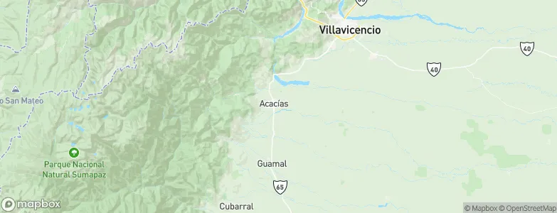 Acacías, Colombia Map