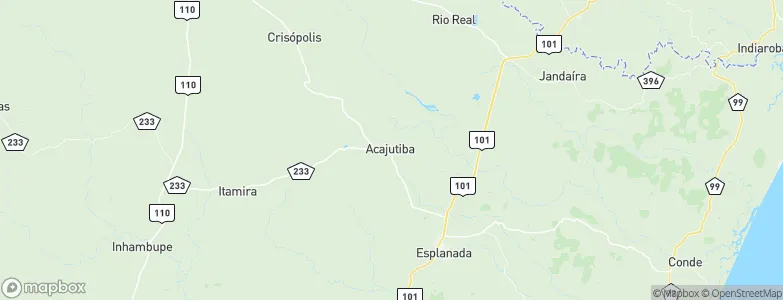 Acajutiba, Brazil Map