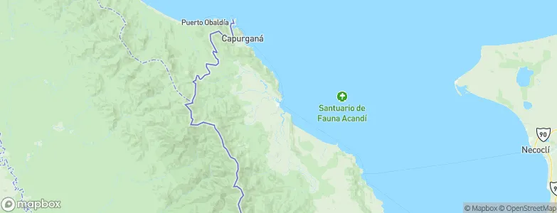 Acandí, Colombia Map