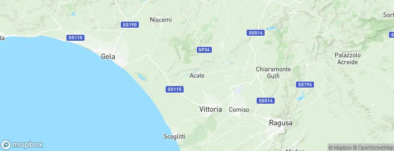 Acate, Italy Map