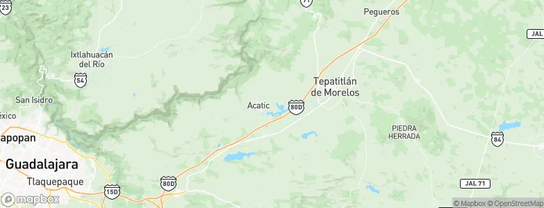 Acatic, Mexico Map