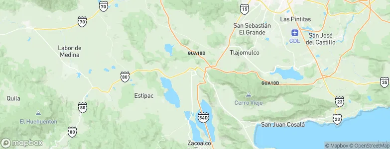 Acatlán de Juárez, Mexico Map